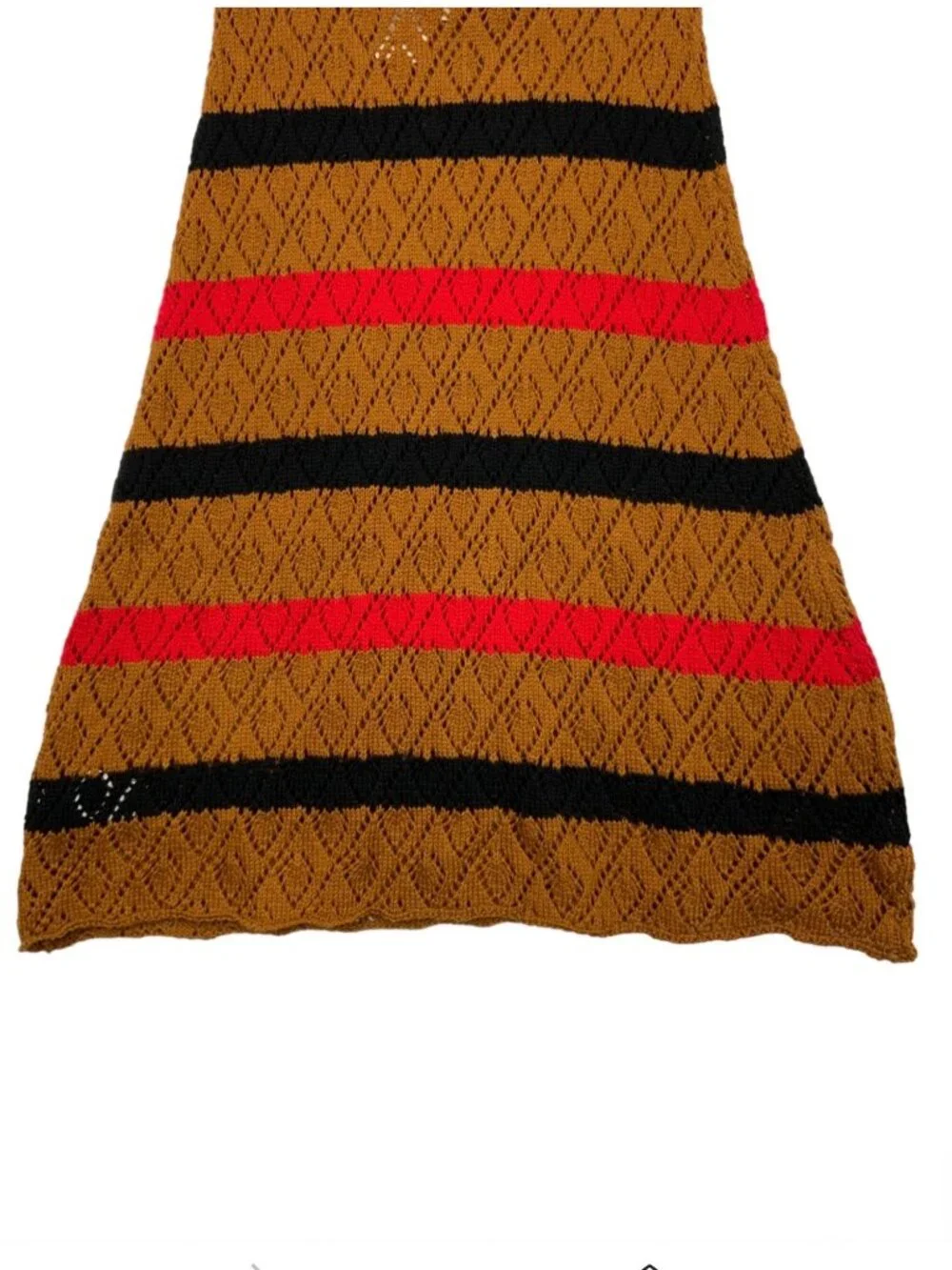 Stella Pardo Paris Striped Pointelle Crochet Skirt XS NEW